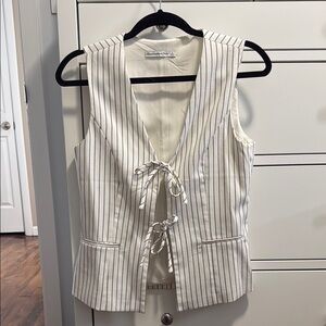 Abercrombie Stripe Open Vest